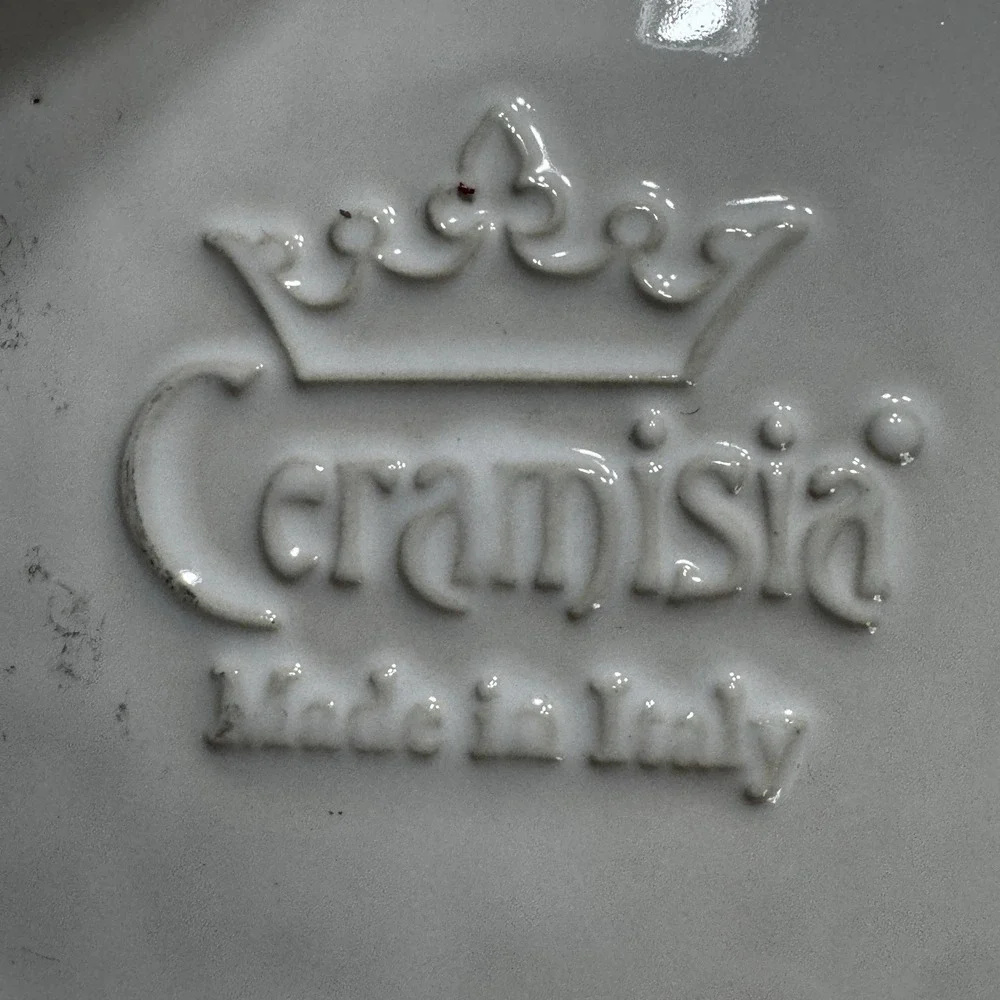 Ceramisia Buon Natale Plate Italian Plaza Signed Merry Christmas Italy 7x9
